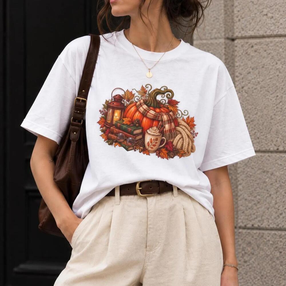 Autumn T-Shirt, Pumpkin Shirt, Halloween Tee